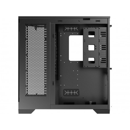 DIYPC Vanguard F1 BK Black Dual USB3.0 / Type C Tempered Glass ATX Full Tower Gaming Case w/ 4 x ARGB PWM Fans Pre-Installed