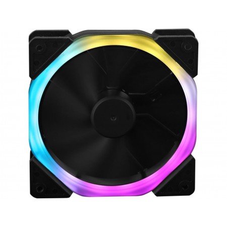 DIYPC SR-RGB Hydro Bearing 120mm Ring RGB Silent Fan for Computer Cases (7 Colors Change in 3 mode: Stable, Breathing and Rainbow Flashing)